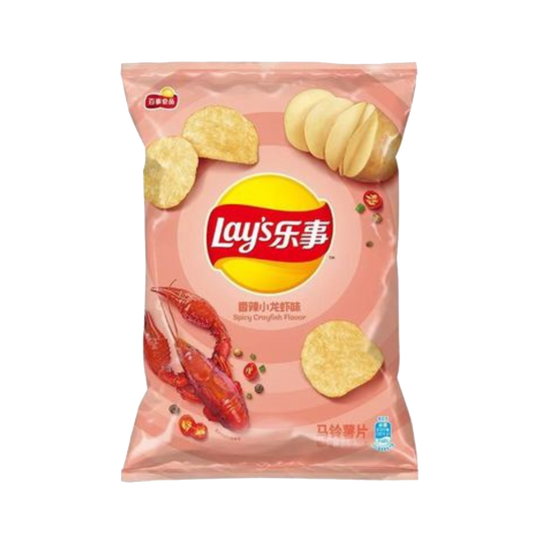 Lay's Potato Chips 70g, Spicy Crayfish Flavor